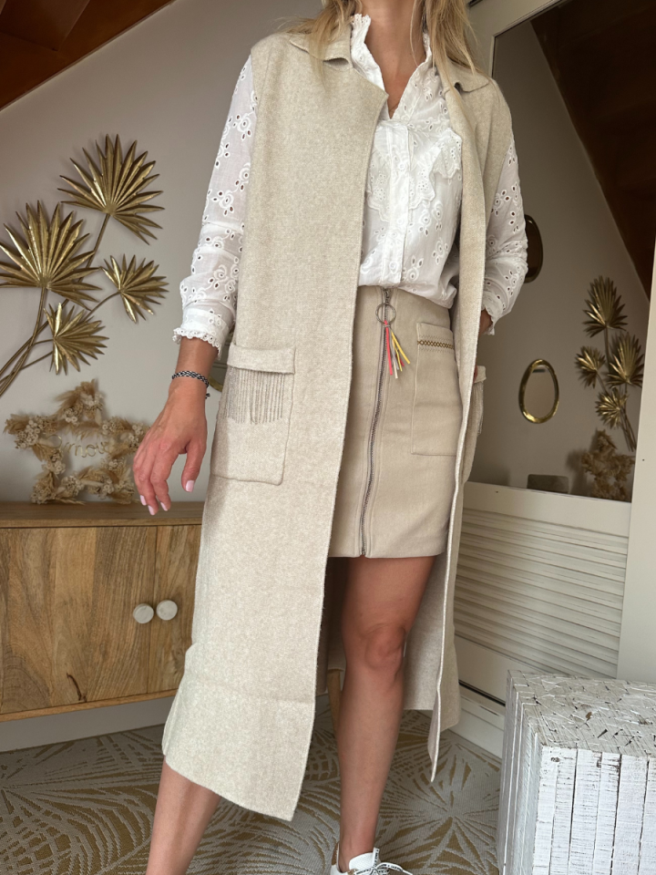 Gilet Thalia Beige