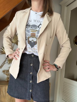 Blazer Maésia Beige