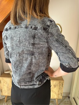 Veste Zoé Jean effet vintage