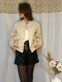 Bomber Mina Beige