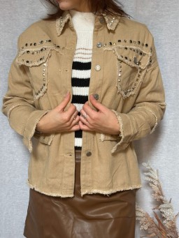 Veste Chemise Audrey Beige