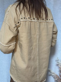 Veste Chemise Audrey Beige