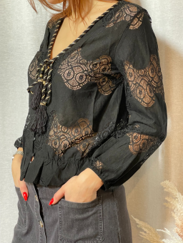 Blouse Iris Noir