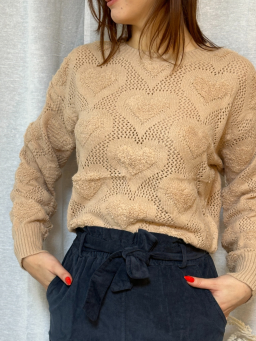 Pull Loeve Beige