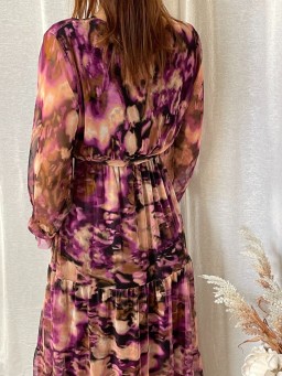 Robe longue Georgia Violette