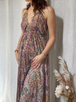 Robe longue Ivy Rose multicolore