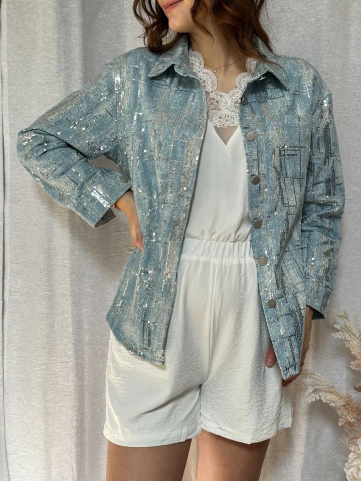 Veste Jean Tracie Bleu