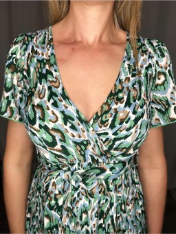 Robe courte Inès Verte