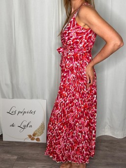 Robe longue Lucia Rouge