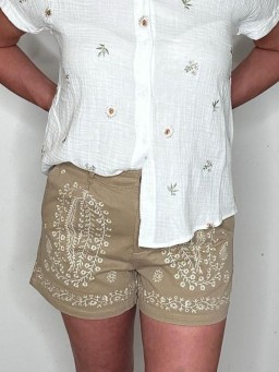 Short Camy Beige